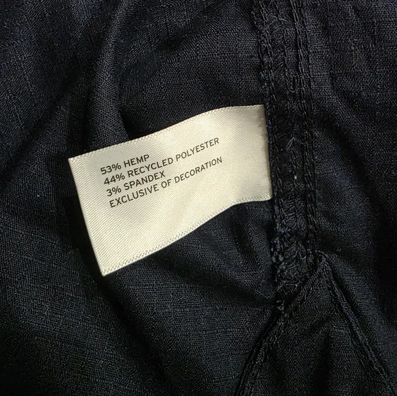 DULUTH TRADING CO HEMP SHIRT DRESS NAVY CURVY PLUS PREPPY CLASSY elegant Y2k - Picture 14 of 16